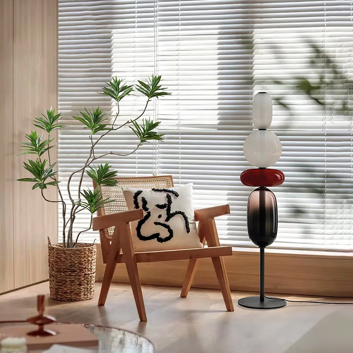Wayel Glass Floor Lamp