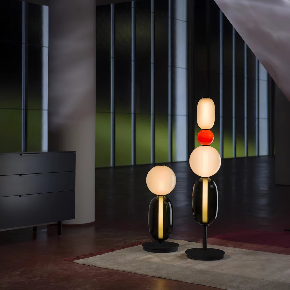 Wayel Glass Floor Lamp