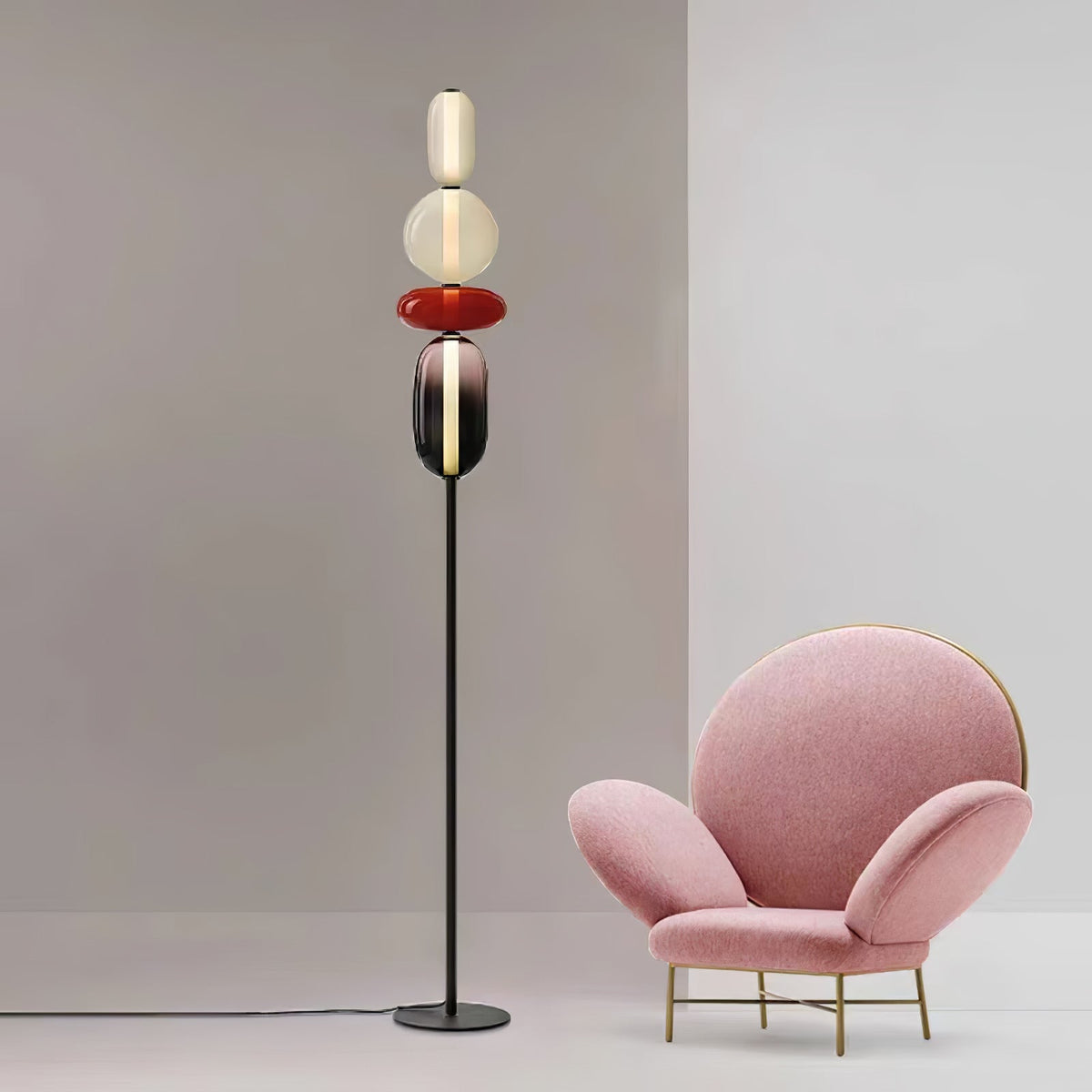 Wayel Glass Floor Lamp
