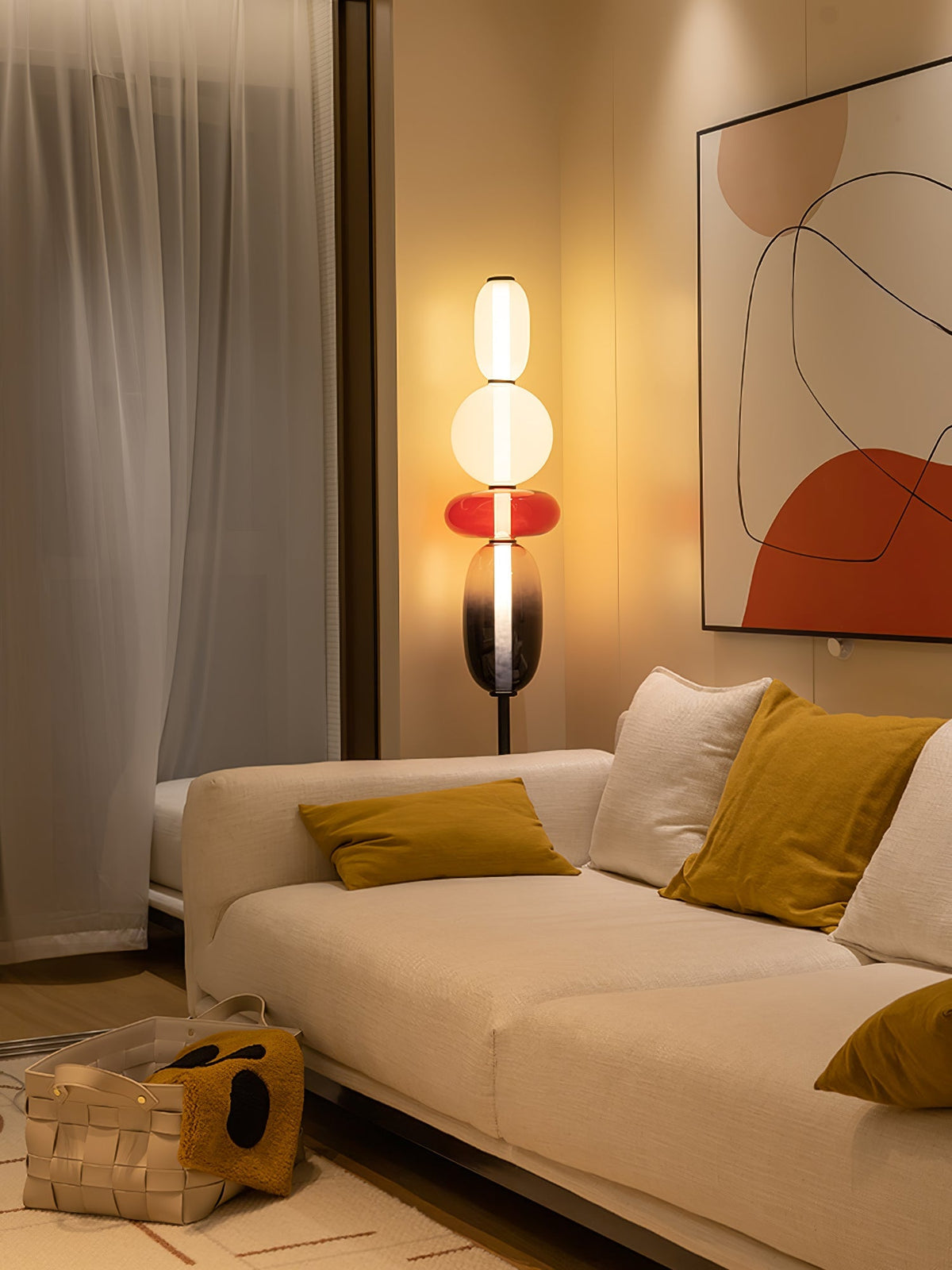 Wayel Glass Floor Lamp