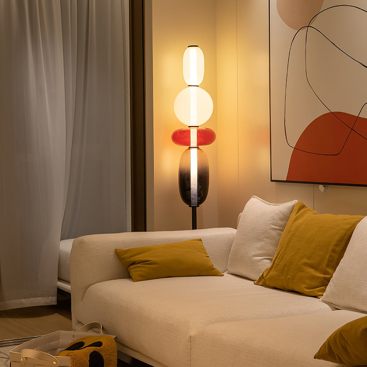 Wayel Glass Floor Lamp