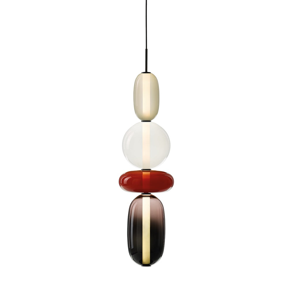 Zodore Premium Art Stained Glass Pendant Lamp