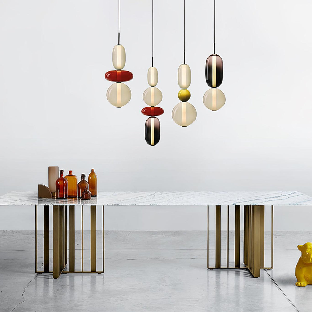 Zodore Premium Art Stained Glass Pendant Lamp