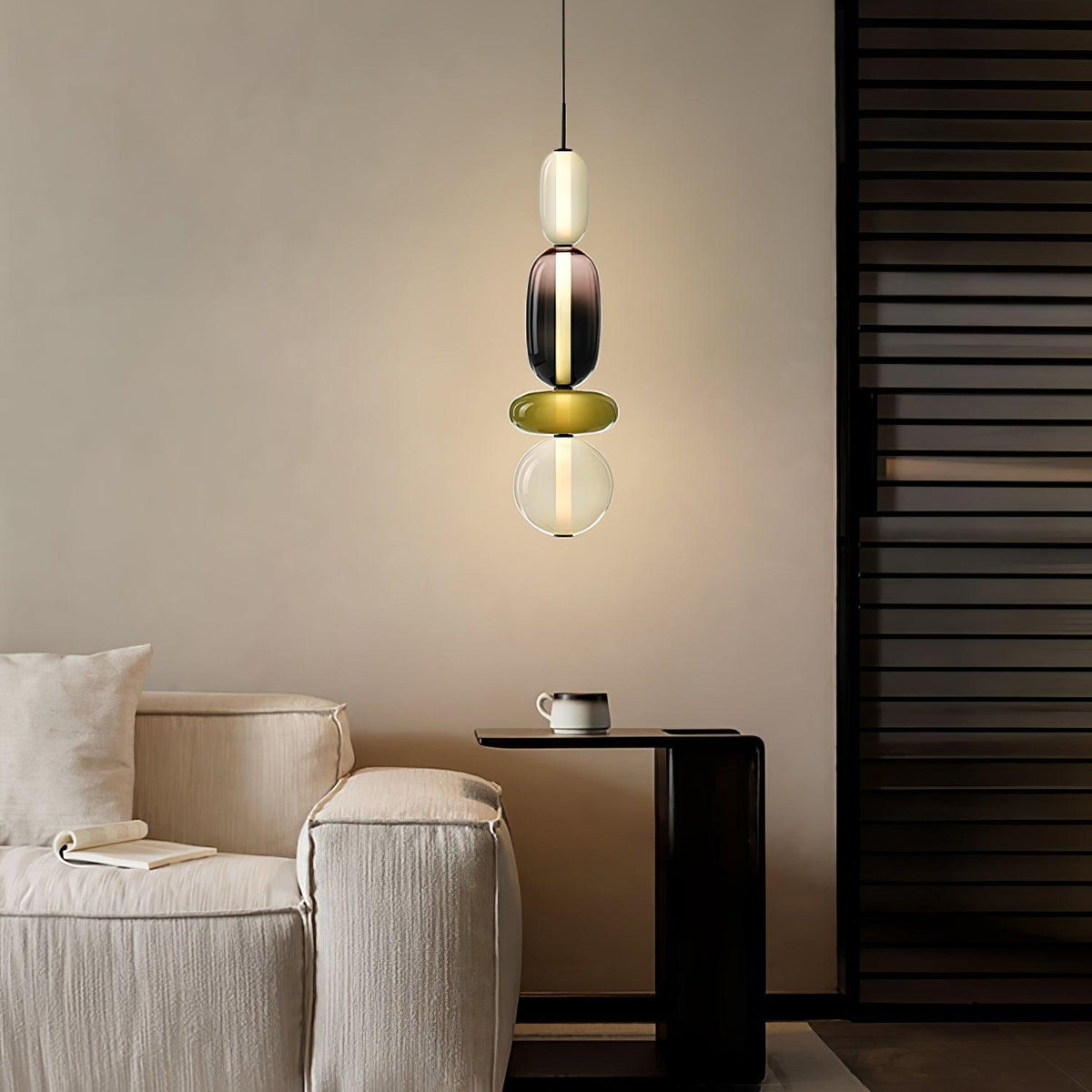 Zodore Premium Art Stained Glass Pendant Lamp
