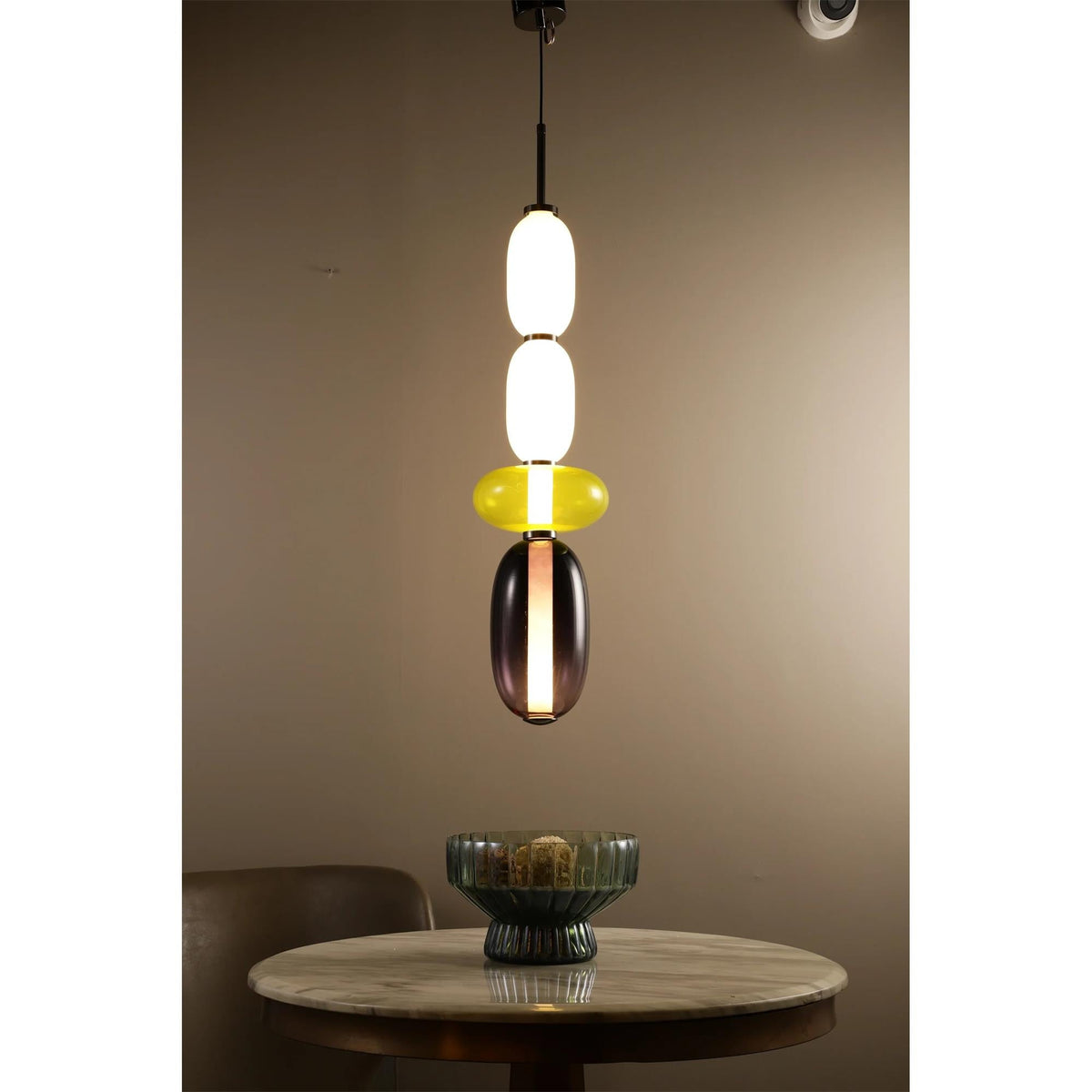 Zodore Premium Art Stained Glass Pendant Lamp