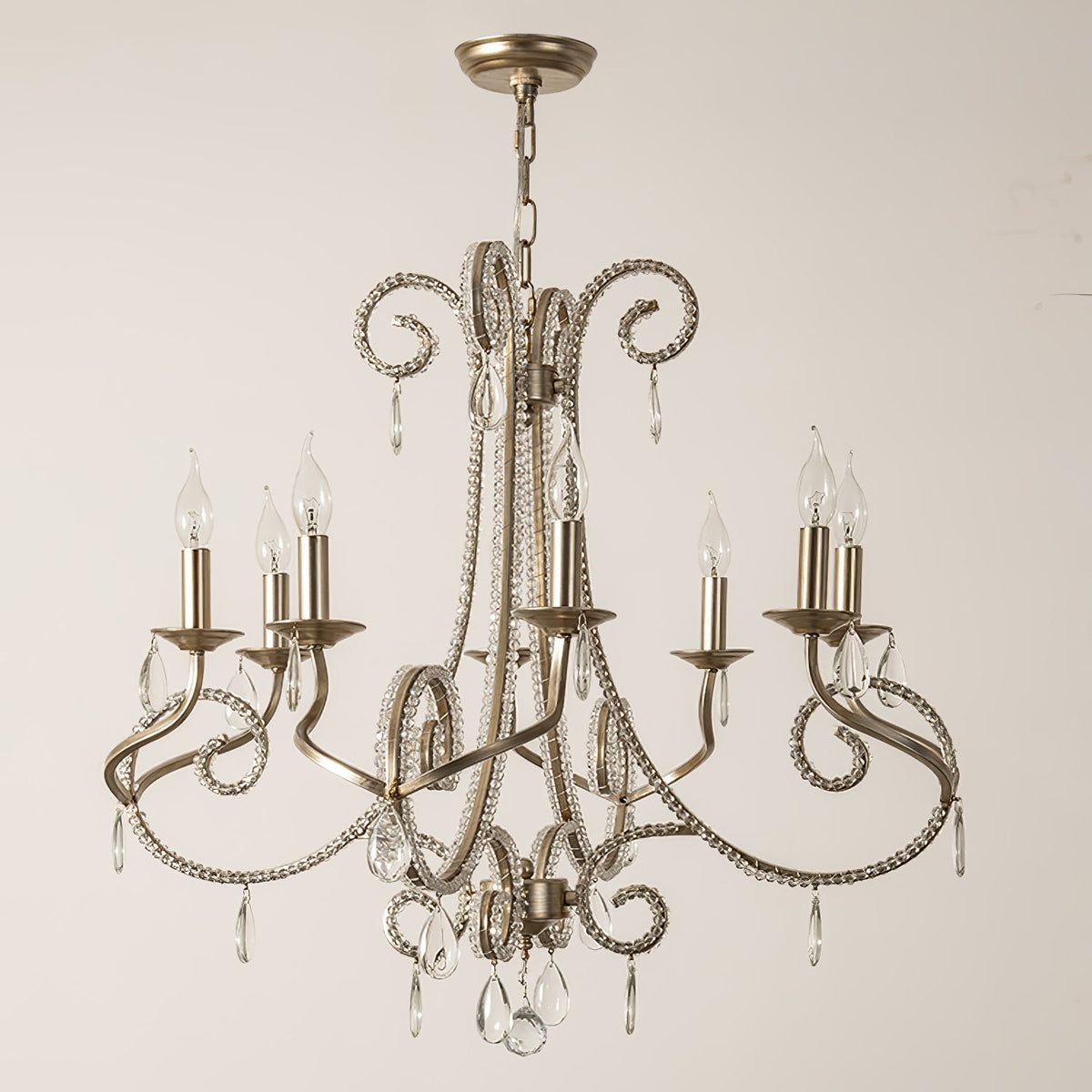 Elysara Crystal Candle Chandelier
