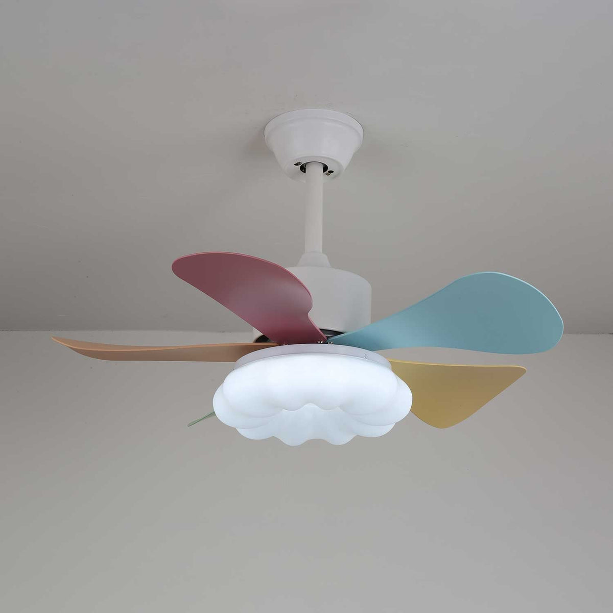 Celoia Colorful Glass Ceiling Fan Light