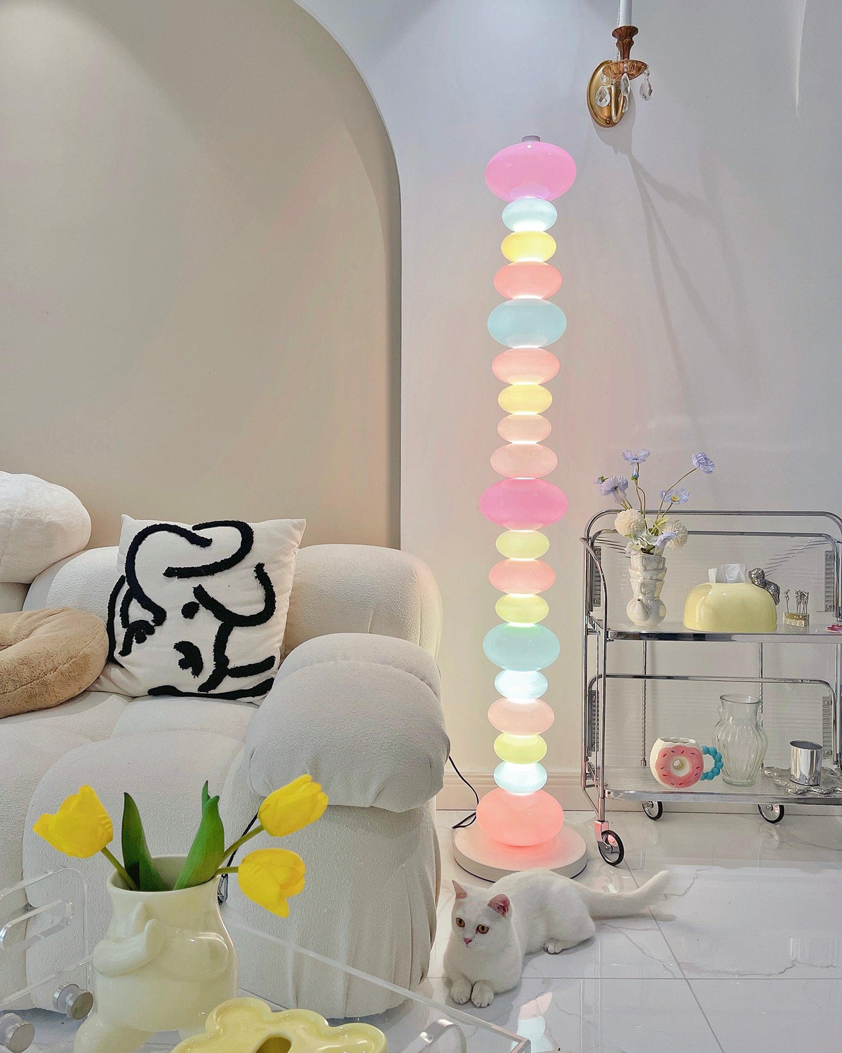 Avelare Marble Atristic Floor Lamp