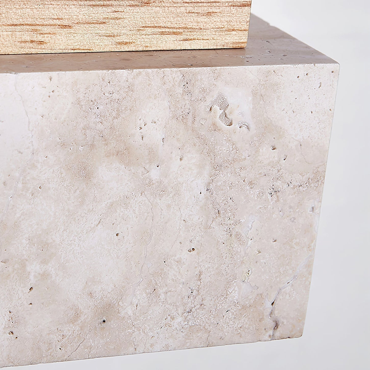 Ciraeila Rectangular Travertine Pendant Light