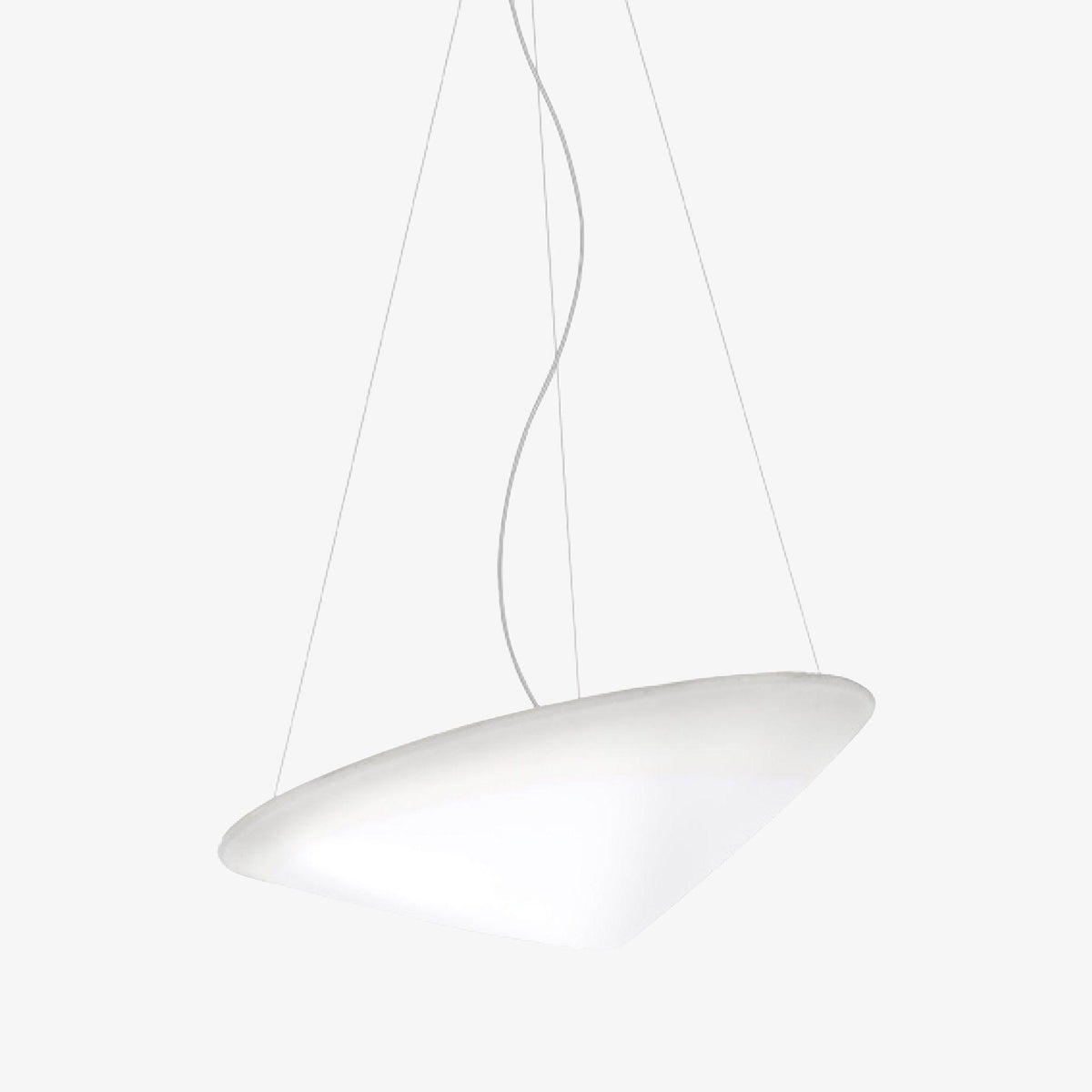 Othian Pendant Lamp Polyethylene Tilted Hat Minimalist
