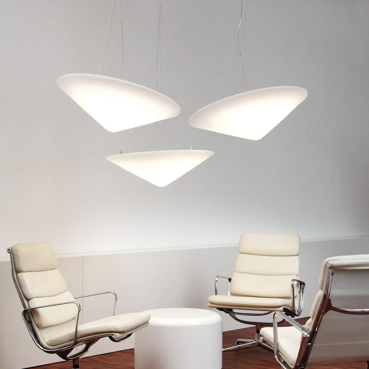 Othian Pendant Lamp Polyethylene Tilted Hat Minimalist
