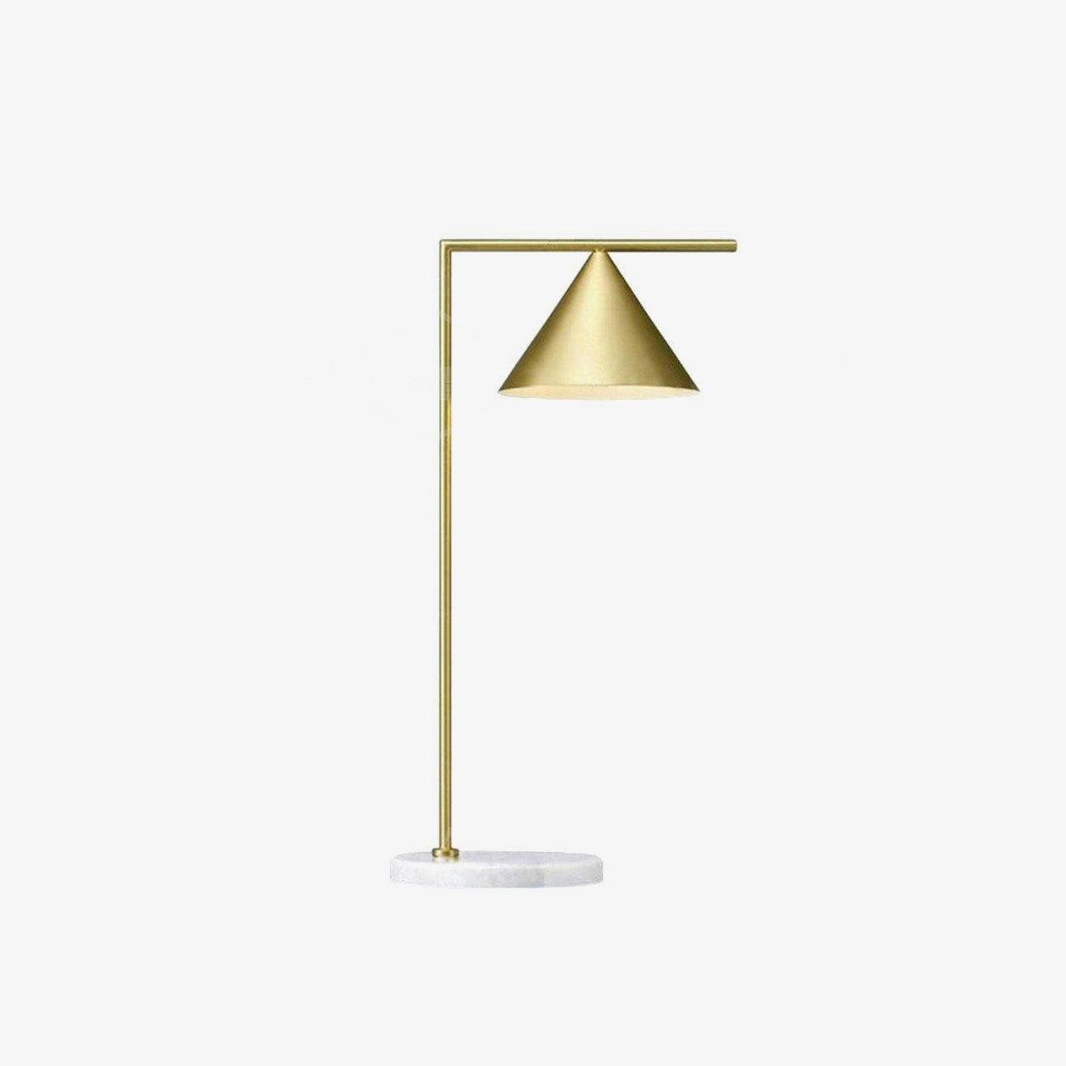Glowen Marble Industrial Table Lamp
