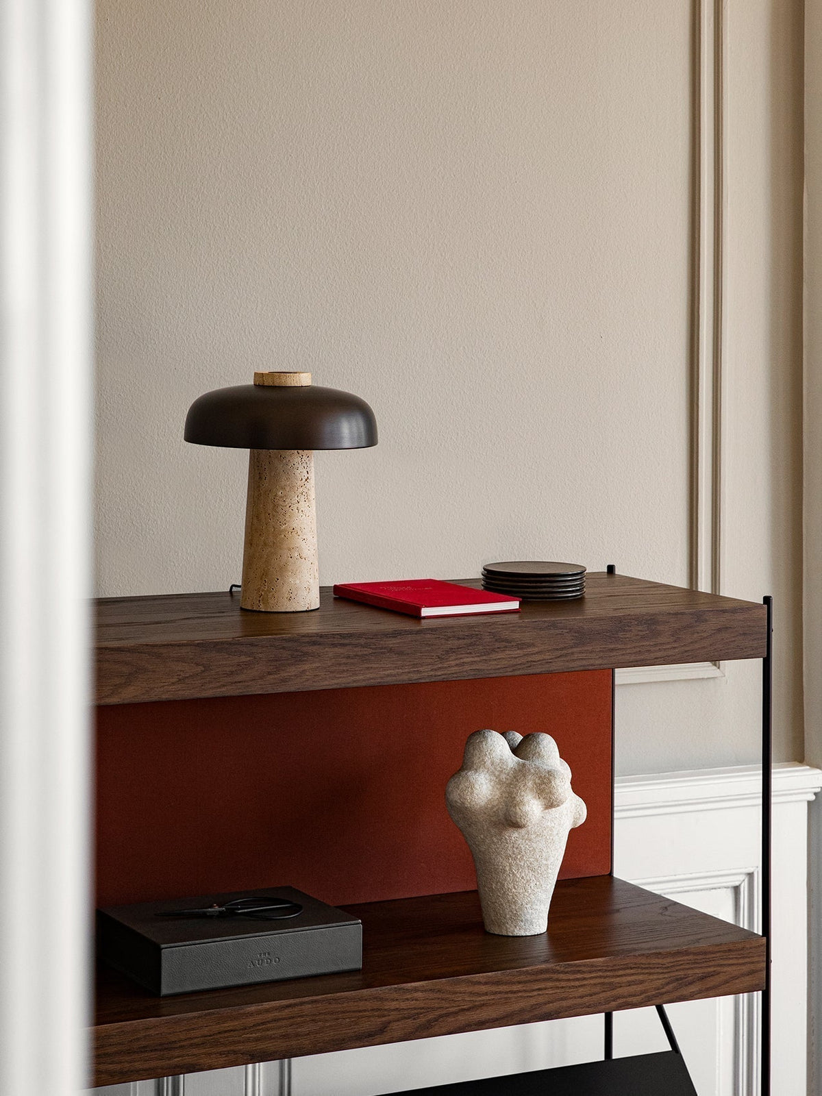Oakley Travertine Table Lamp