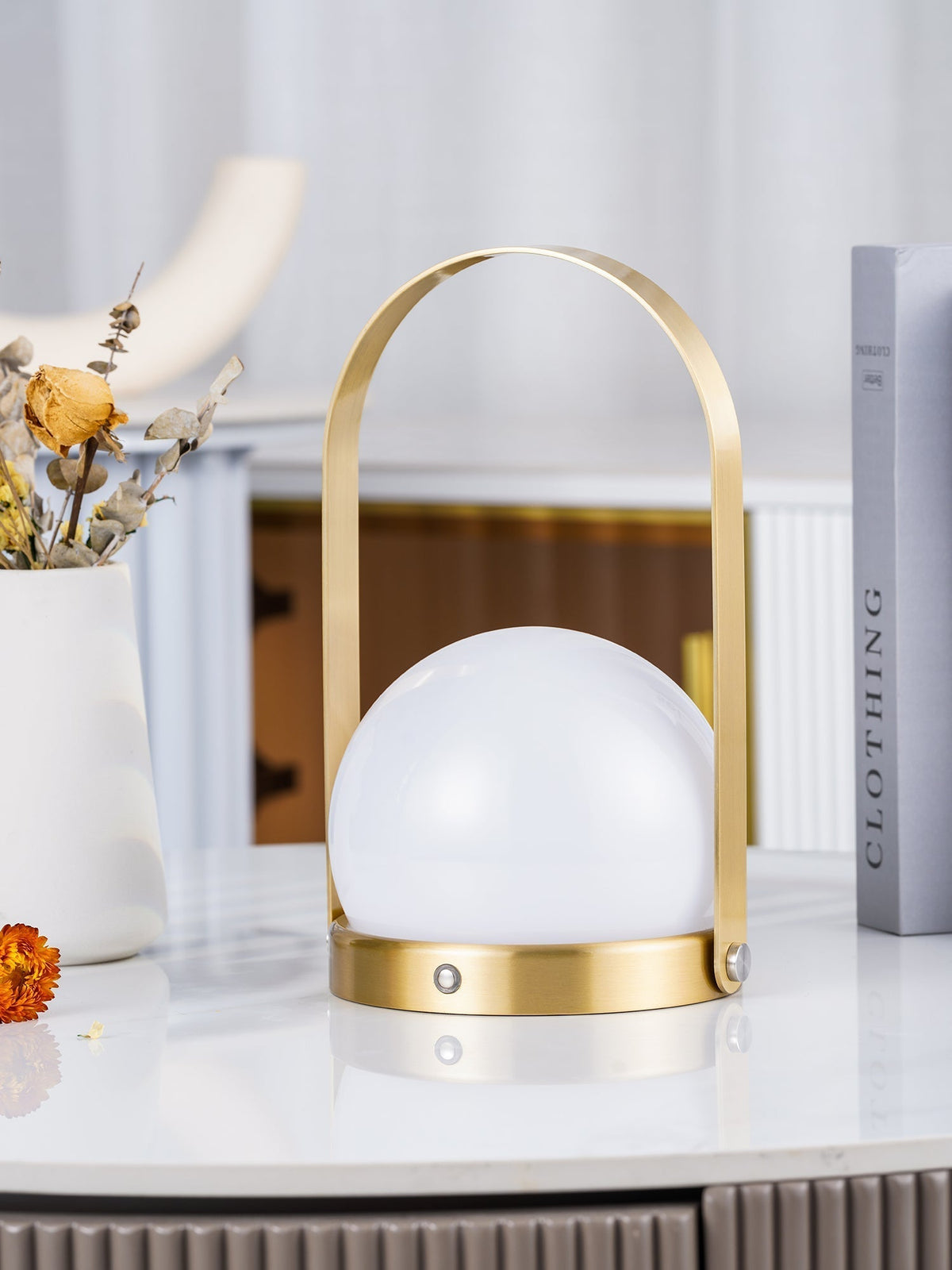 Zenon Glass Minimalist Table Lamp