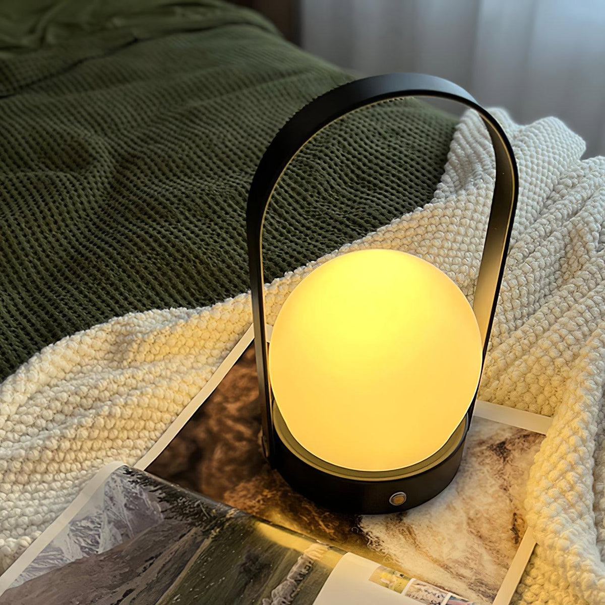 Zenon Glass Minimalist Table Lamp