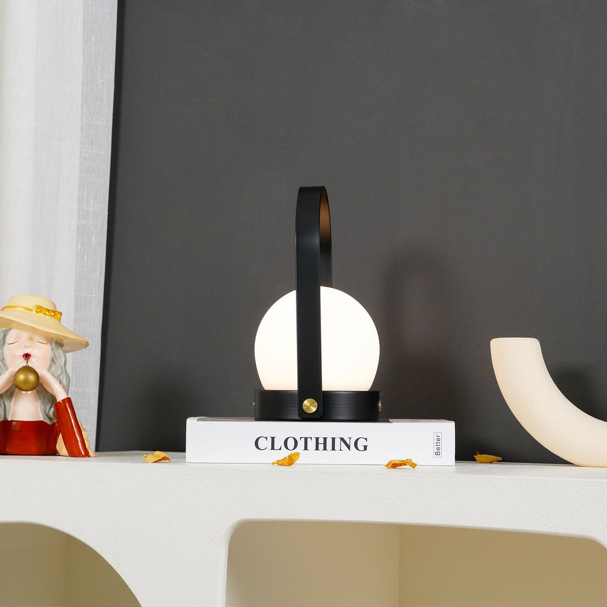 Zenon Glass Minimalist Table Lamp