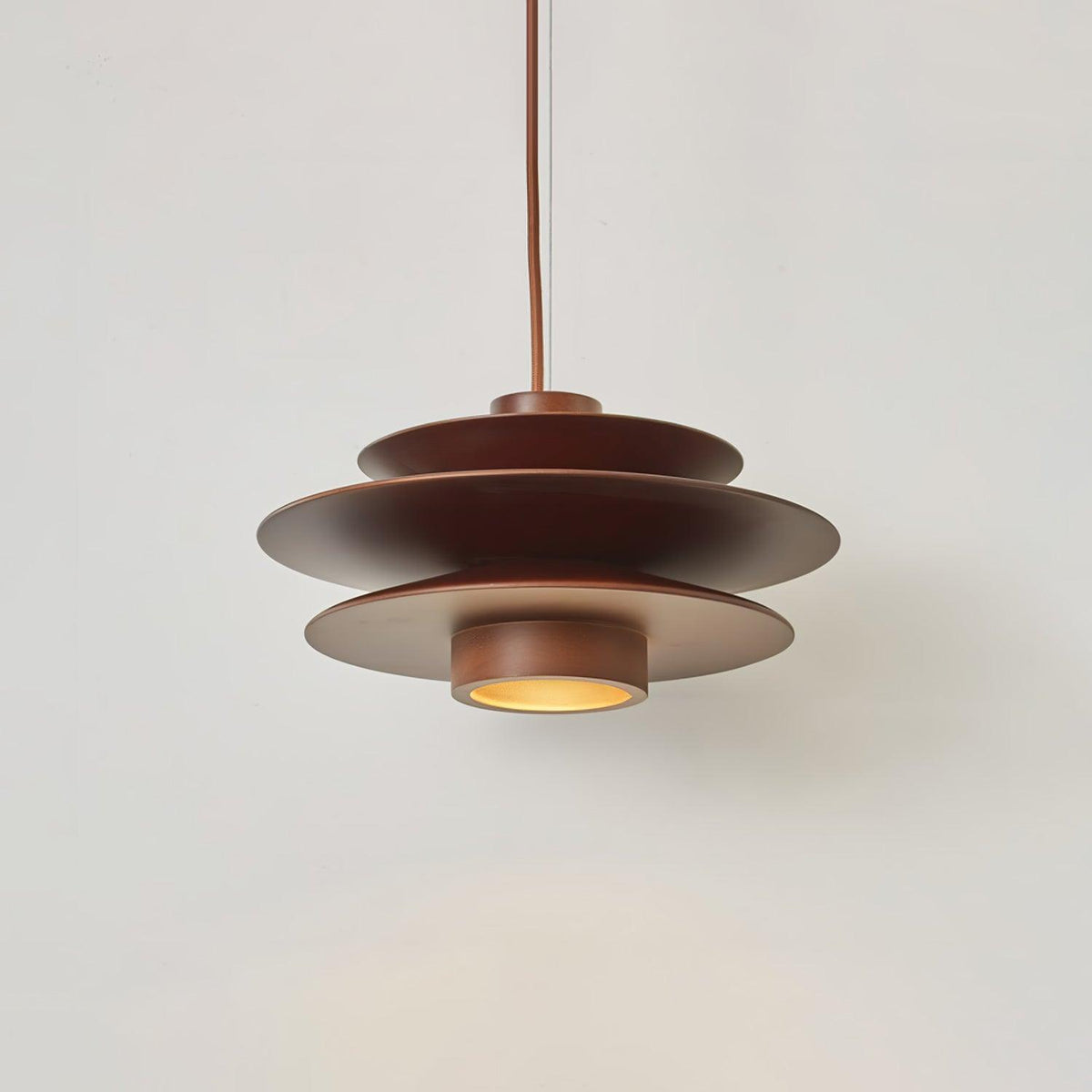Hoko Wooden Disc Pendant Light