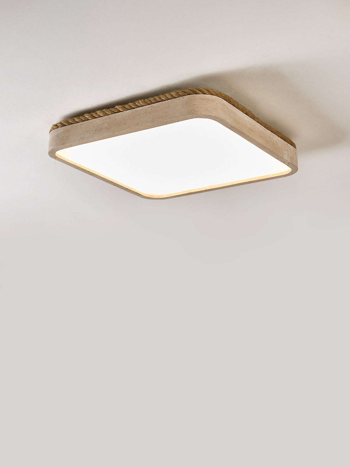 Ivermont Travertine Flush Mount Light