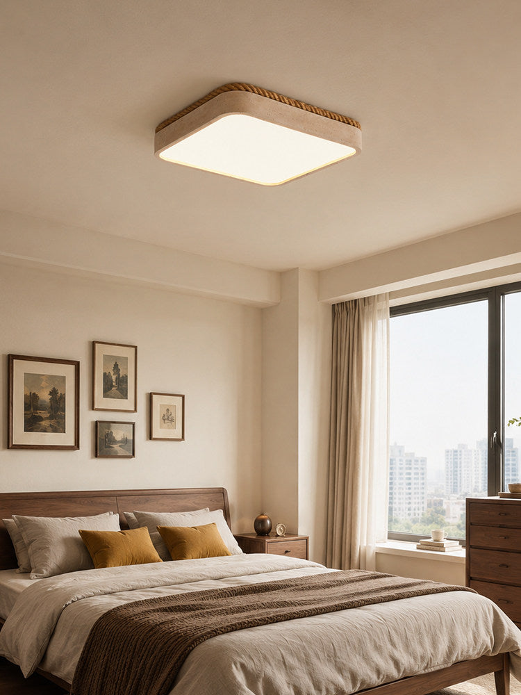 Ivermont Travertine Flush Mount Light