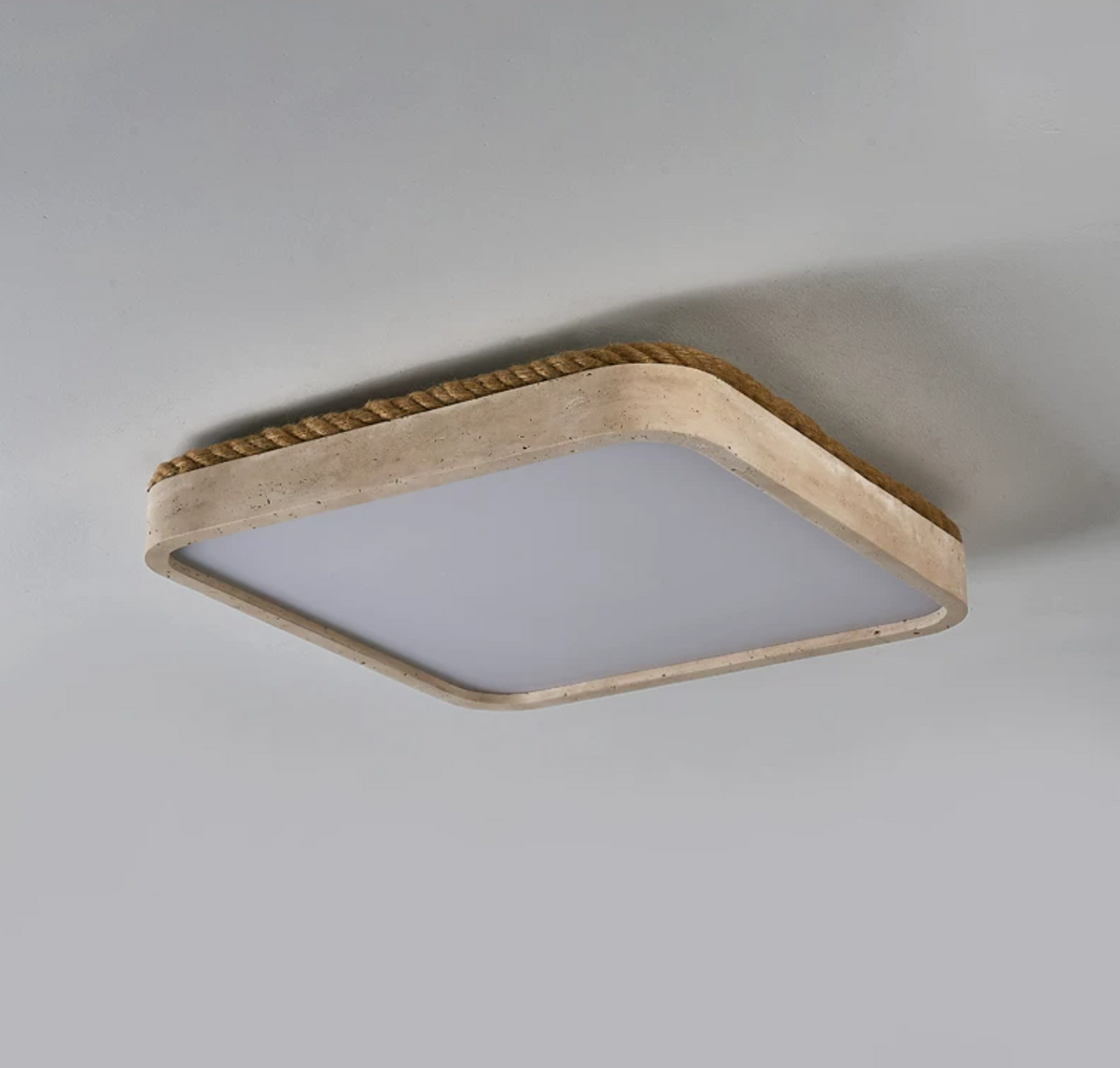 Ivermont Travertine Flush Mount Light