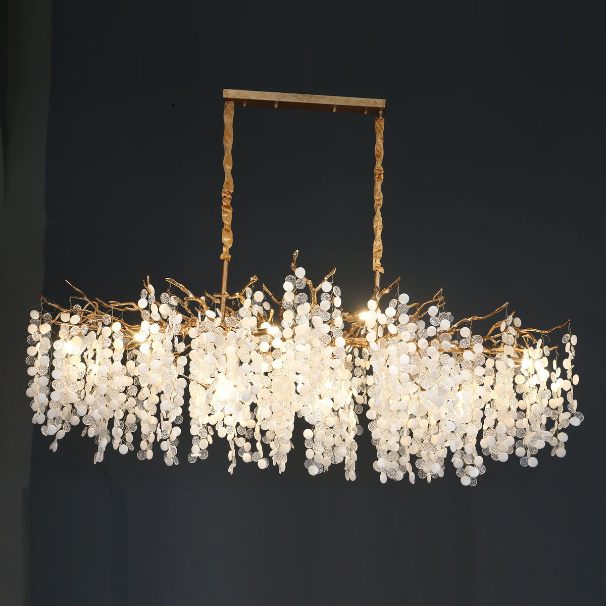 Haverford Branch Waterfall Long Chandelier