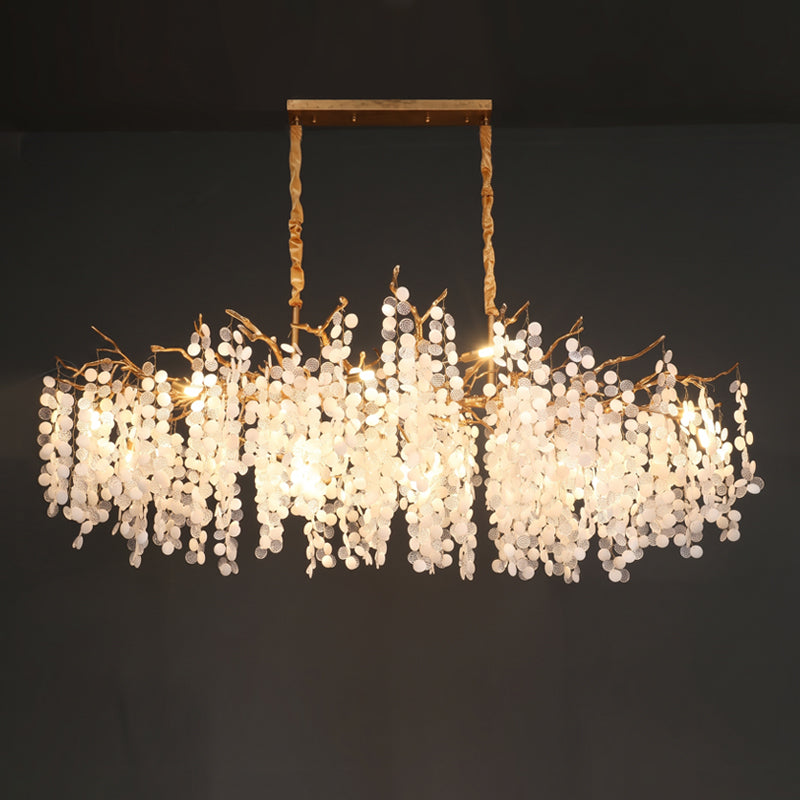 Haverford Branch Waterfall Long Chandelier
