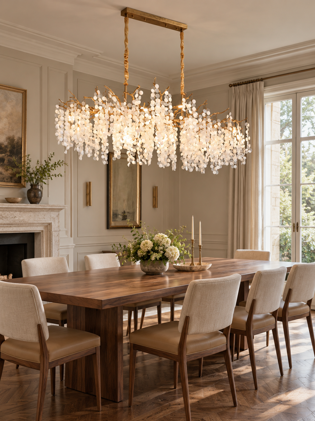 Haverford Branch Waterfall Long Chandelier