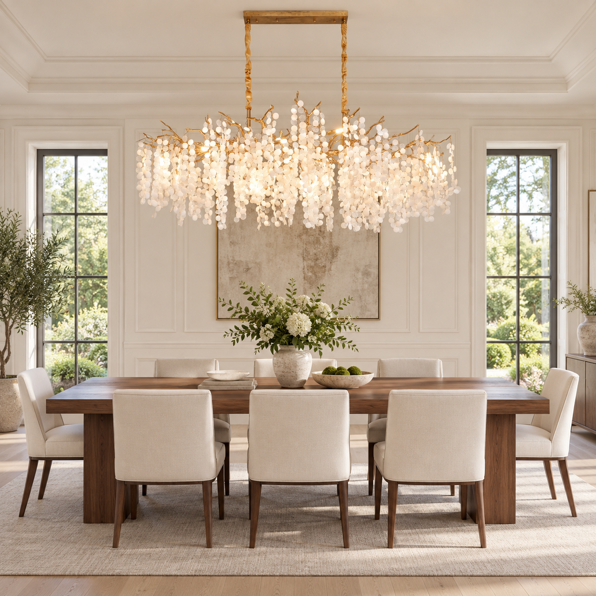 Haverford Branch Waterfall Long Chandelier