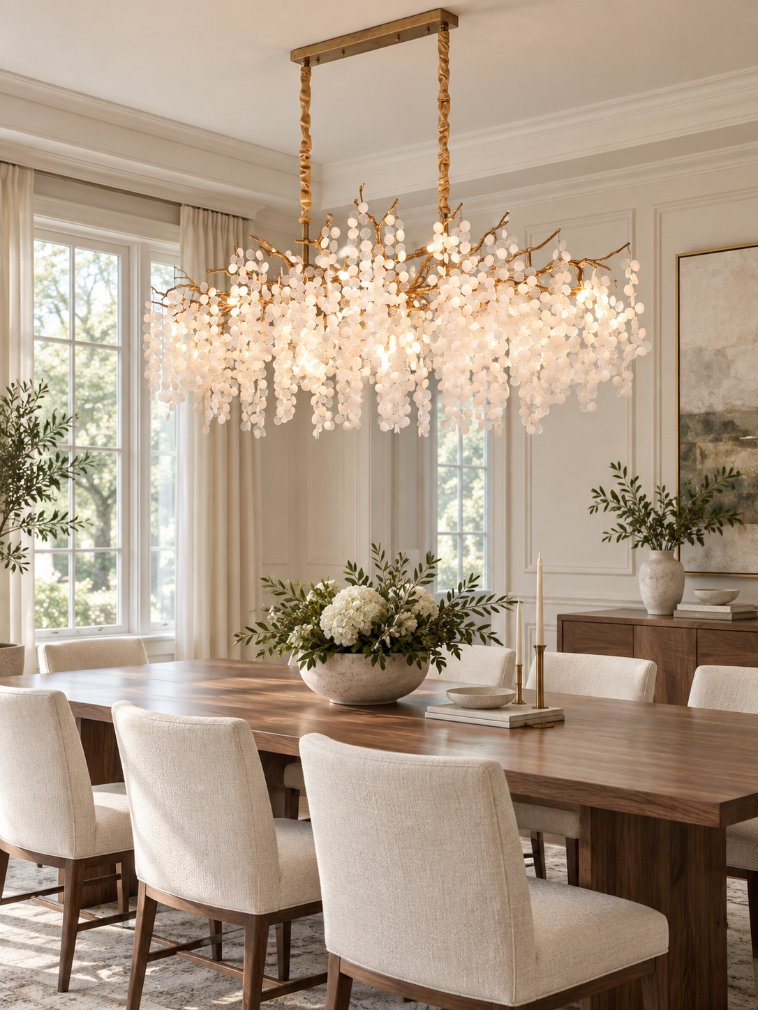 Haverford Branch Waterfall Long Chandelier