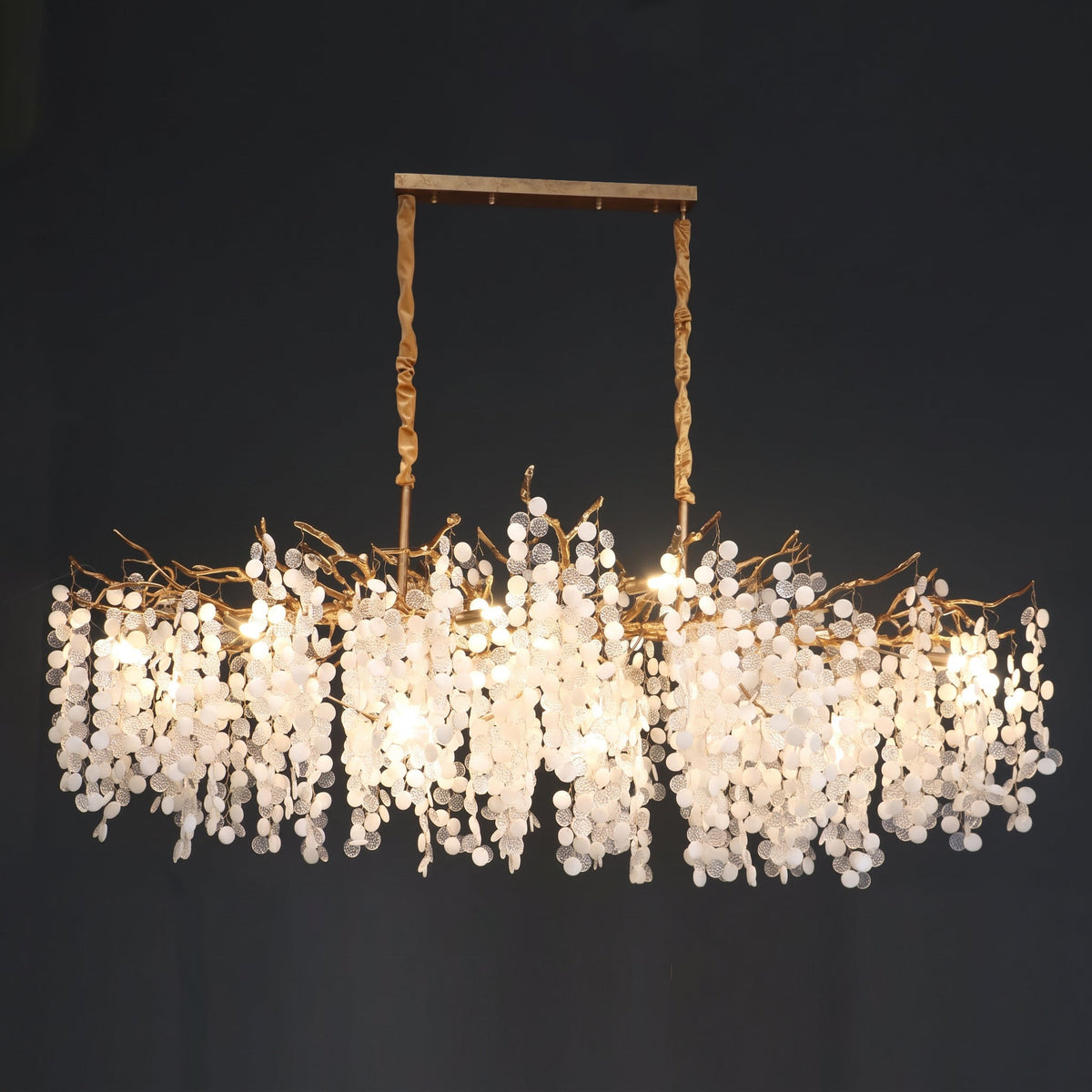 Haverford Branch Waterfall Long Chandelier