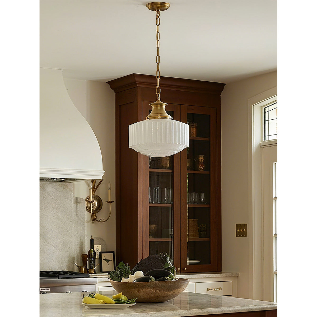 Rosedale Fluted Glass Pendant Light