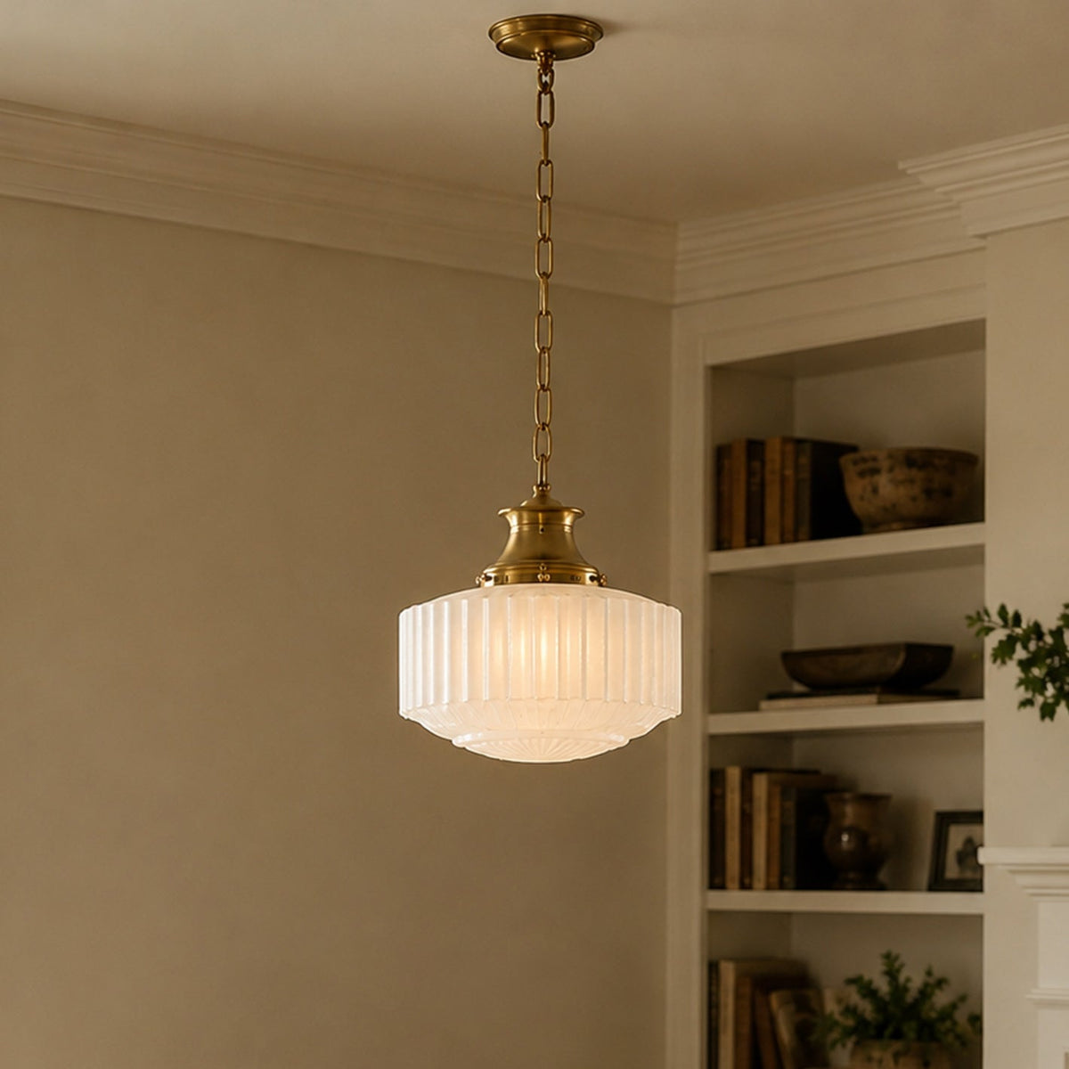 Rosedale Fluted Glass Pendant Light