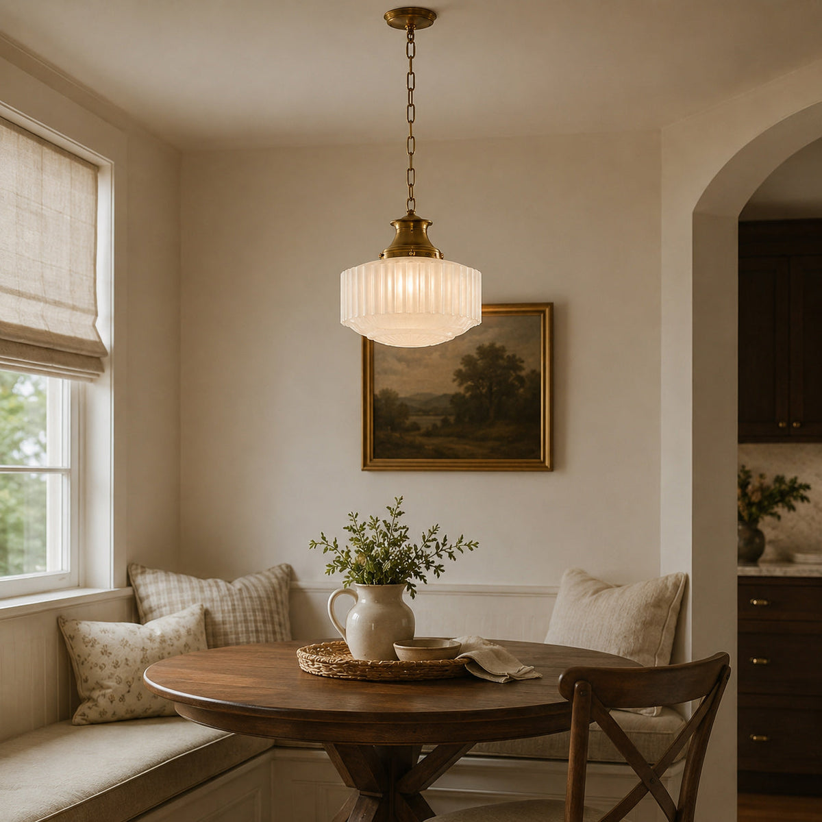 Rosedale Fluted Glass Pendant Light