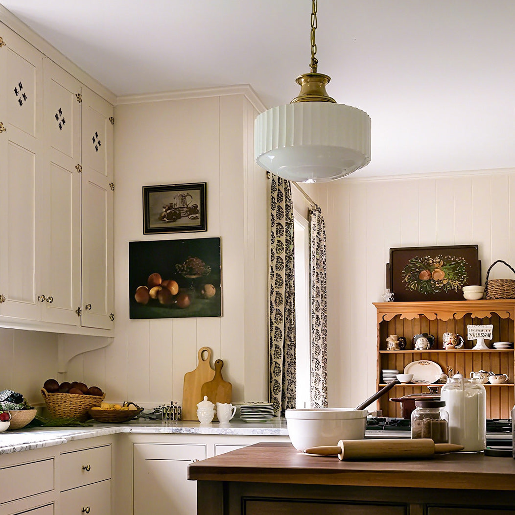 Rosedale Fluted Glass Pendant Light
