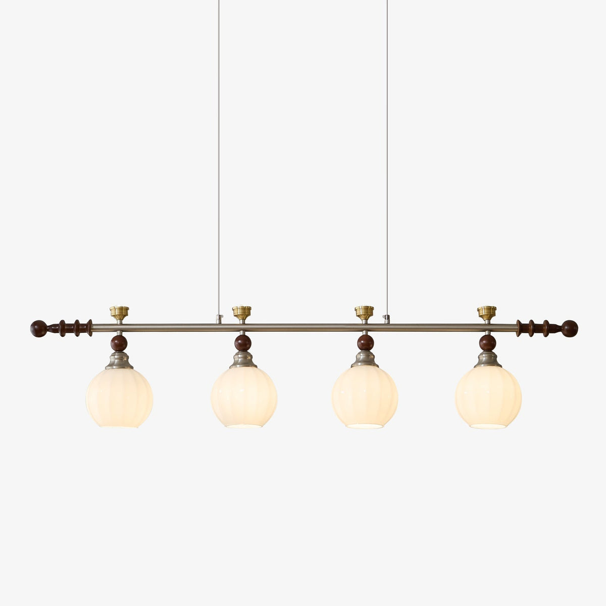 Otheia Elegance Vintage Linear Wood Pendant Lamp