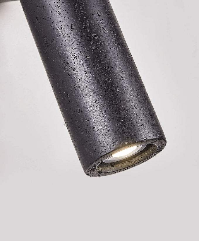 Cassius Industrial Travertine Wall Light