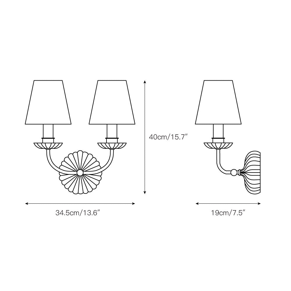 Fifia Fabric Indoor Wall Light