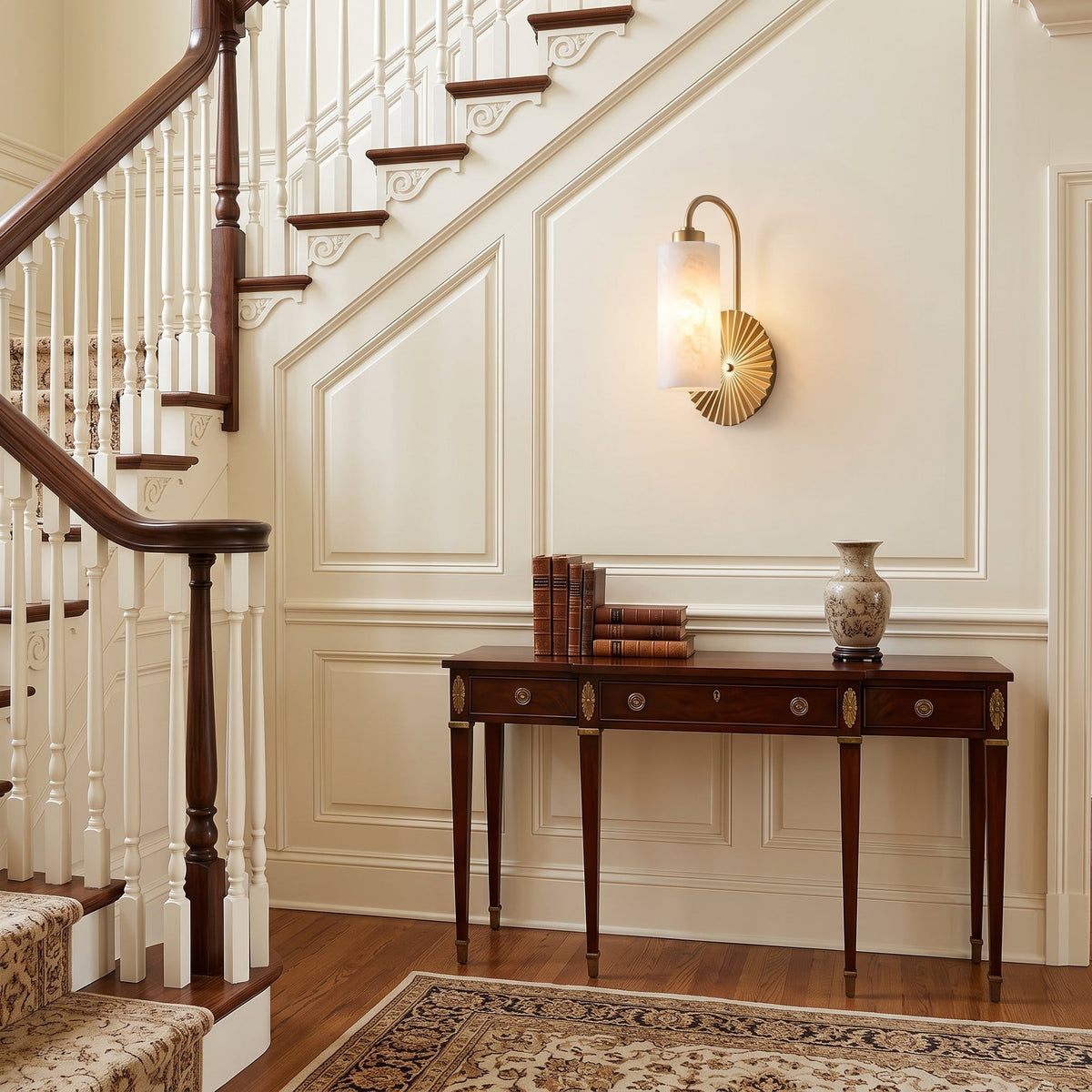 Alderhaven Alabaster Wall Sconce