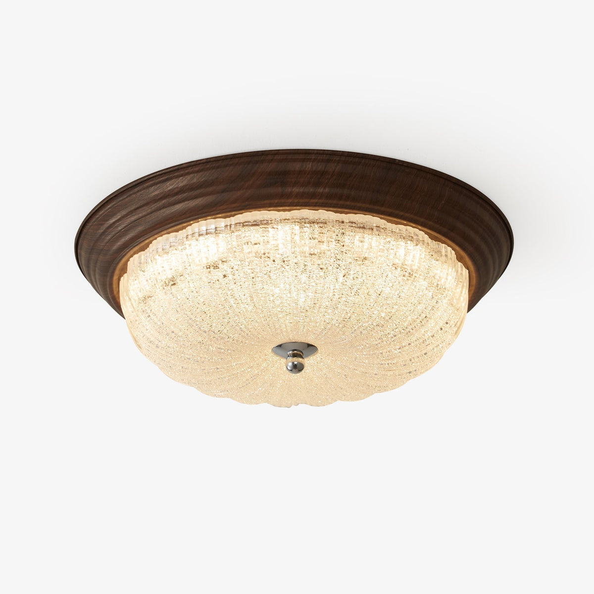 Tacell Premium Elegance Walnut Glass Ceiling Light
