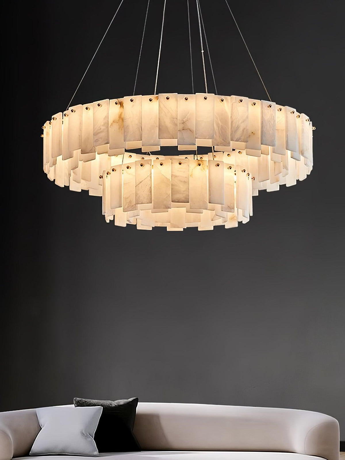 Vodore Alabaster Pendant Light