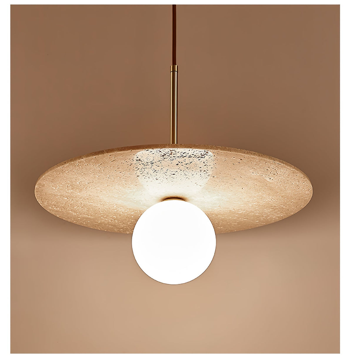 Noreielle Travertine Pendant Light