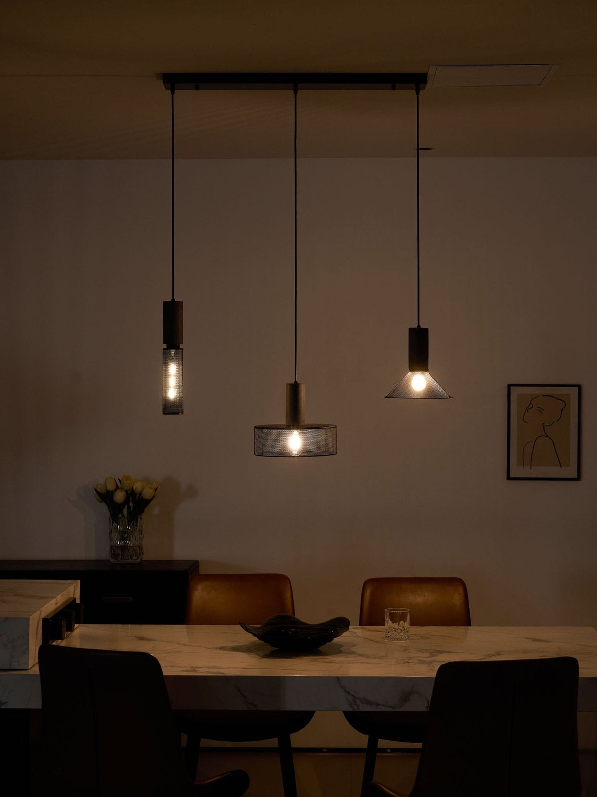Xiyel Cement Mesh Pendant Light