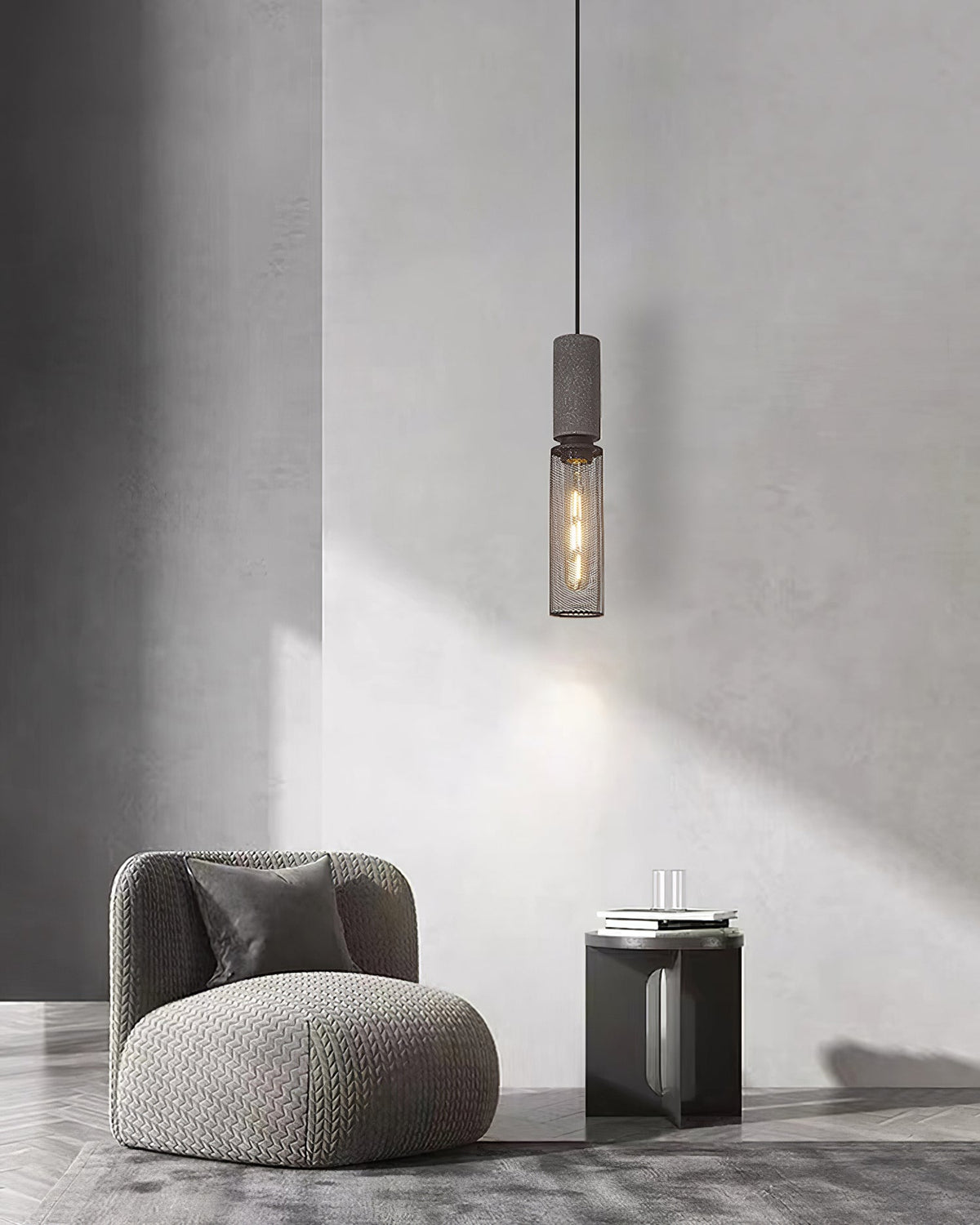 Xiyel Cement Mesh Pendant Light