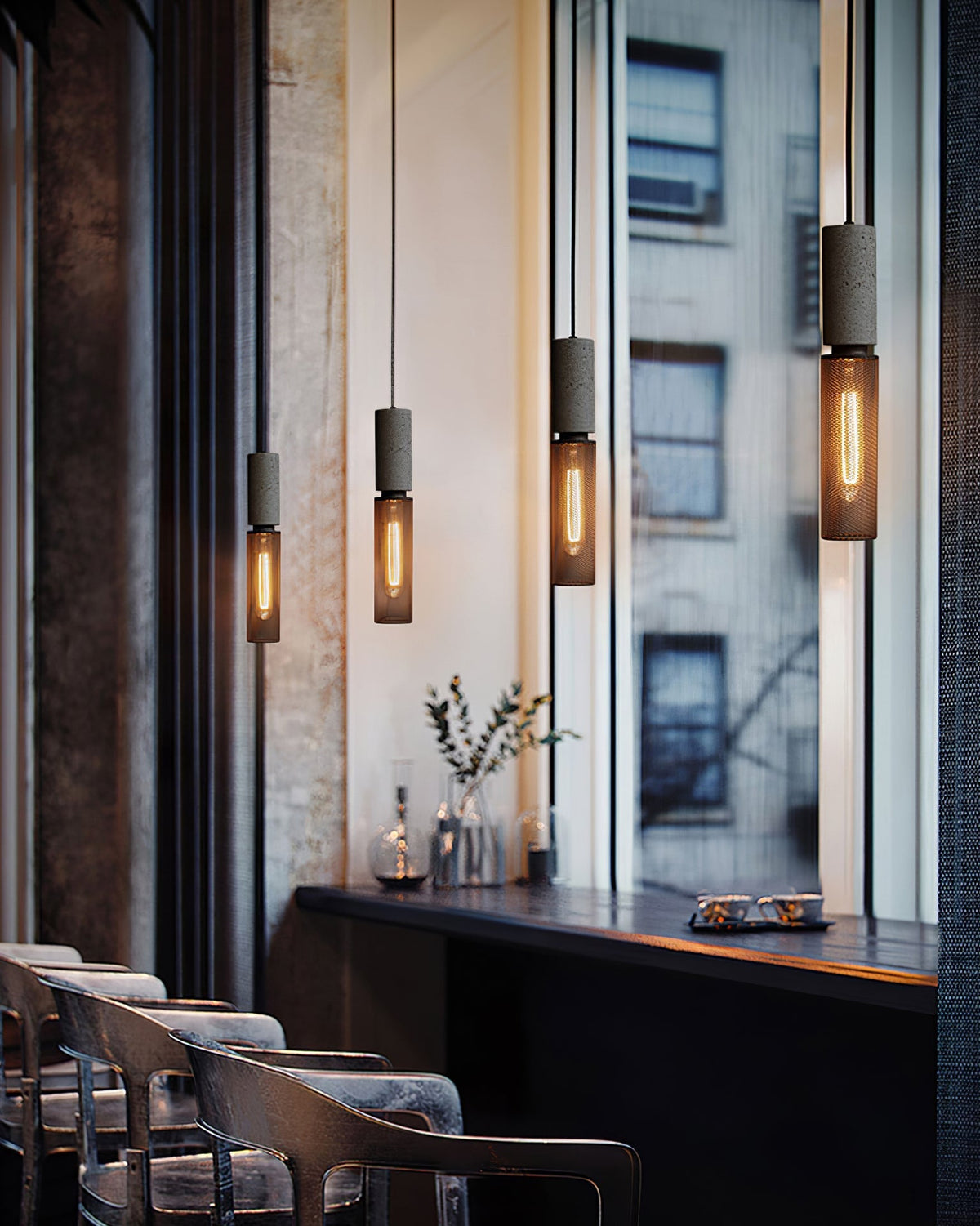 Xiyel Cement Mesh Pendant Light