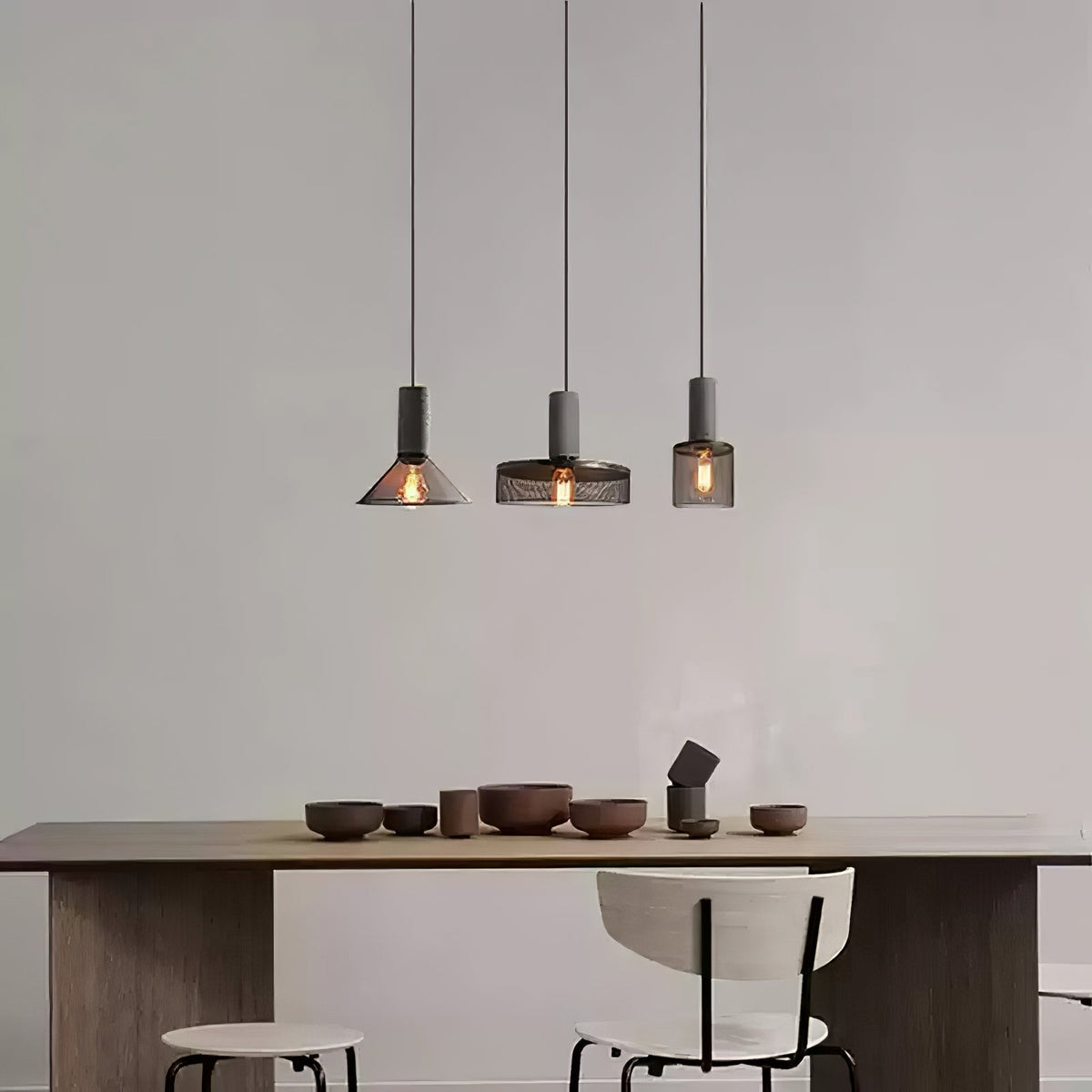 Hexa Cement Mesh Pendant Light