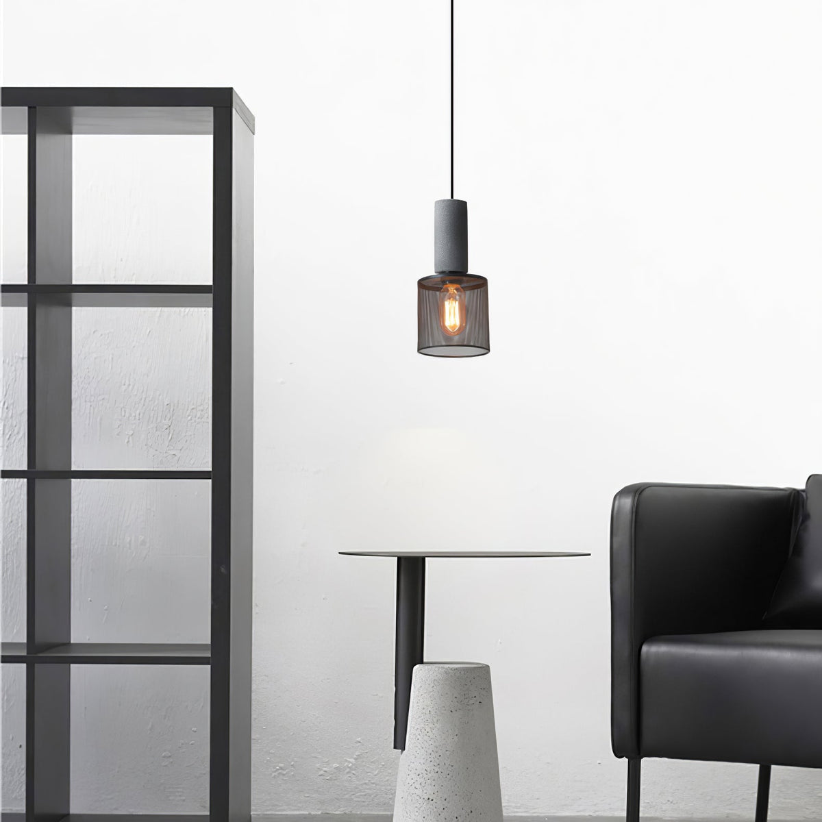 Hexa Cement Mesh Pendant Light