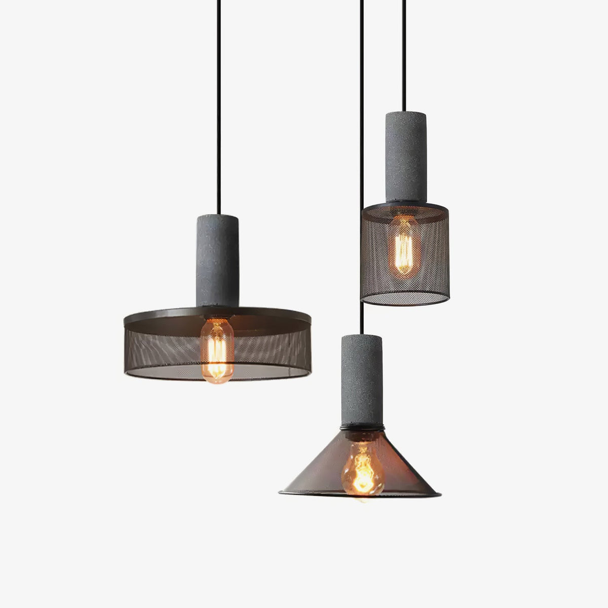 Xiyel Cement Mesh Pendant Light