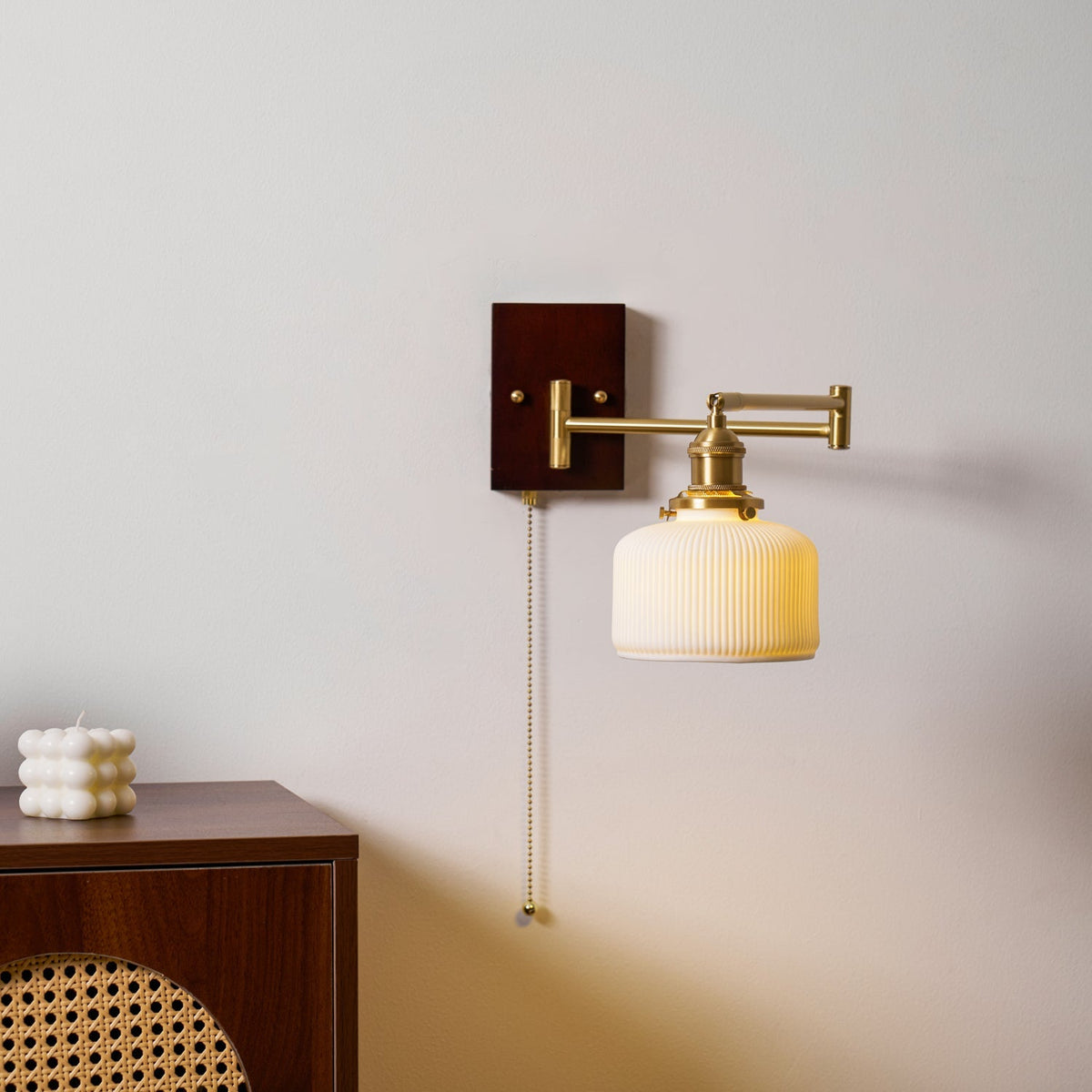 Bosia Ceramic Geometry Indoor Wall Light
