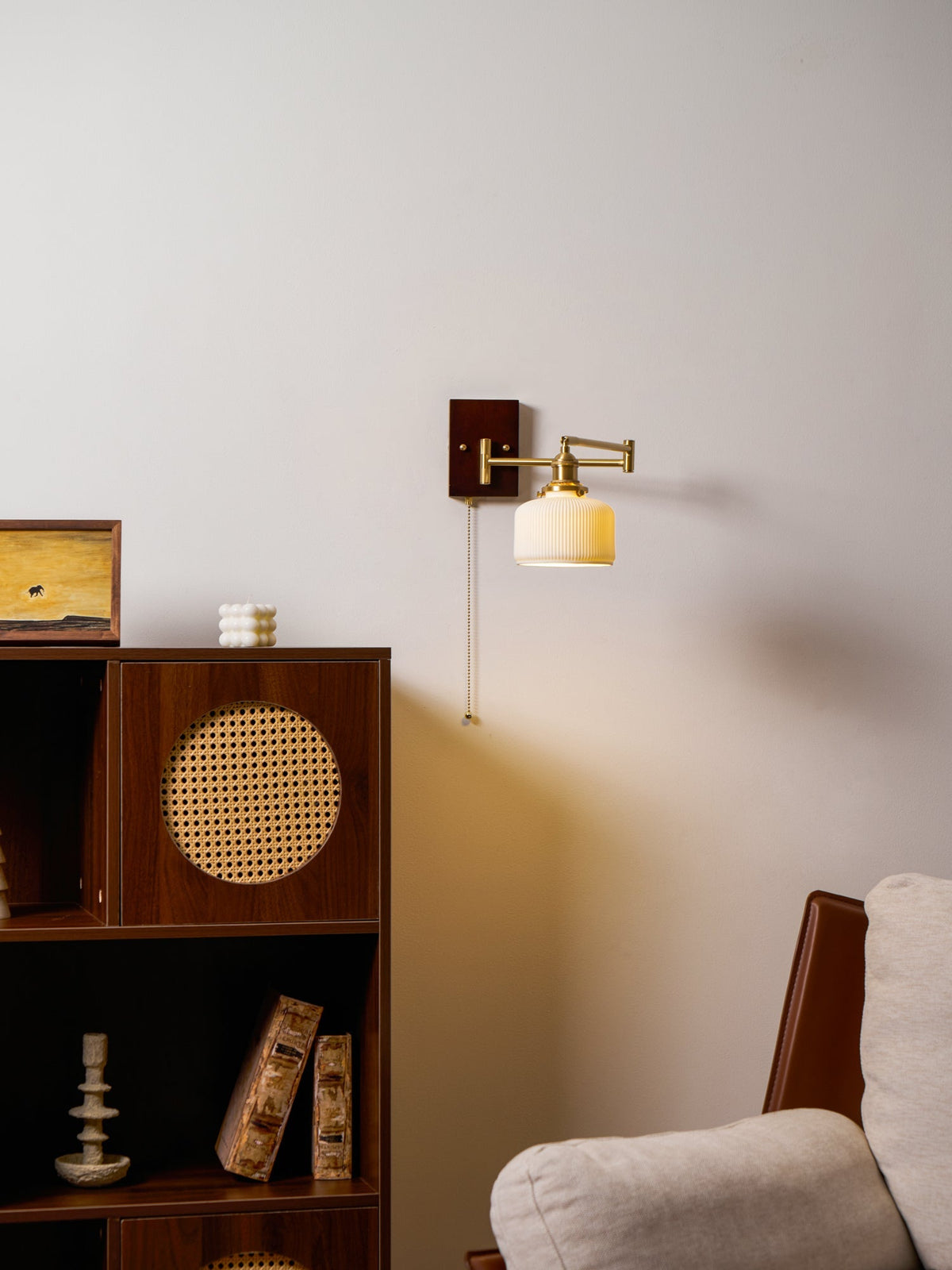 Bosia Ceramic Geometry Indoor Wall Light