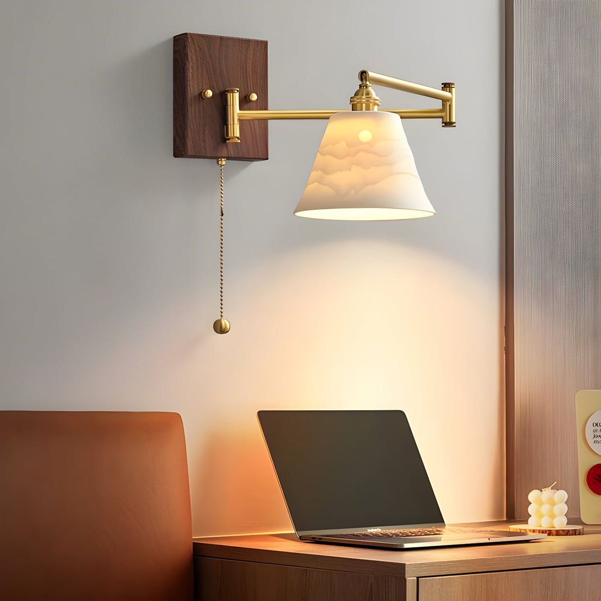 Bosia Ceramic Geometry Indoor Wall Light